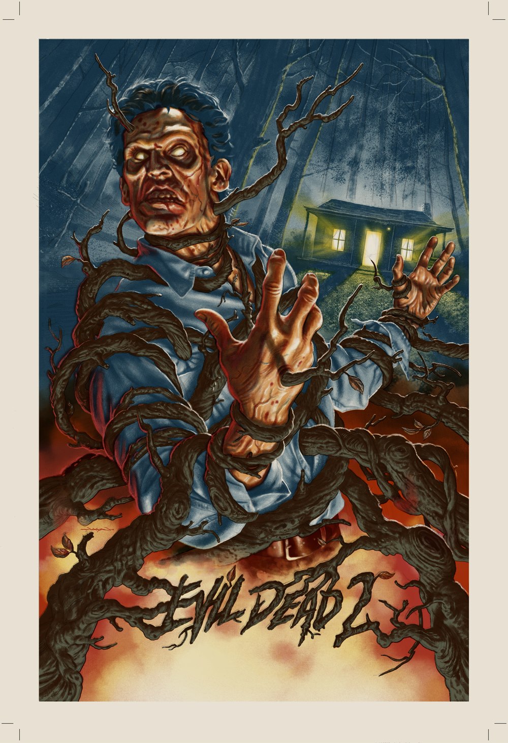 EVIL DEAD 2 SCREEN PRINT - Jason Edmiston